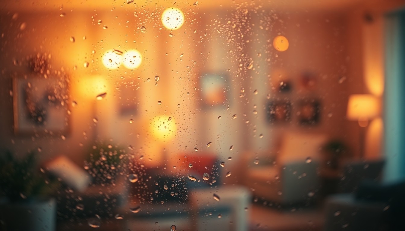 An abstract, impressionistic scene of blurred, warm-toned shapes and textures, conceptually representing the comfort and care of senior living communities.