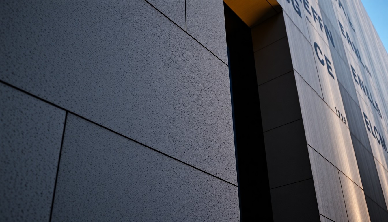 An extreme close-up photograph of the heavily textured, sweeping concrete surfaces of the new Geffen Galleries building at LACMA, using dramatic high-contrast lighting to create a glitzy, high-fashion aesthetic.