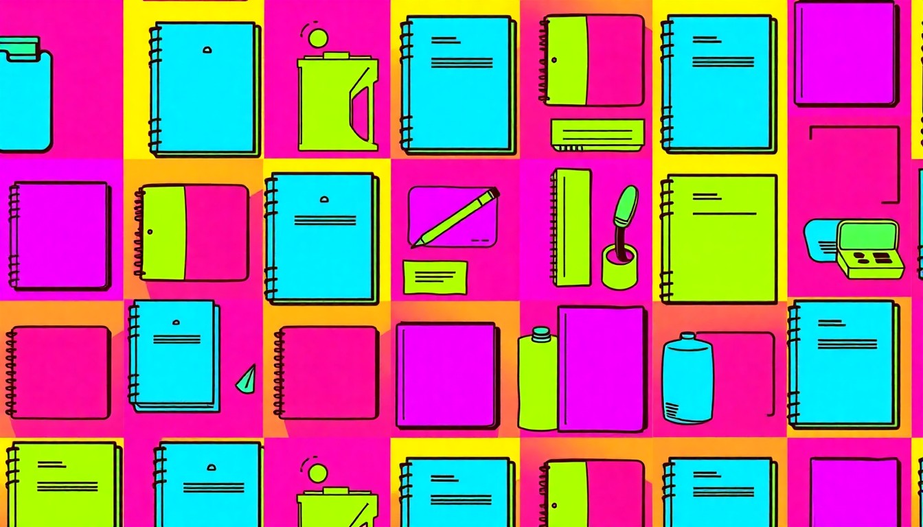 A brightly colored, high-contrast silkscreen print of a therapy journal repeated in a grid pattern, representing the fellowship's focus on elevating underrepresented voices in the youth mental health space.