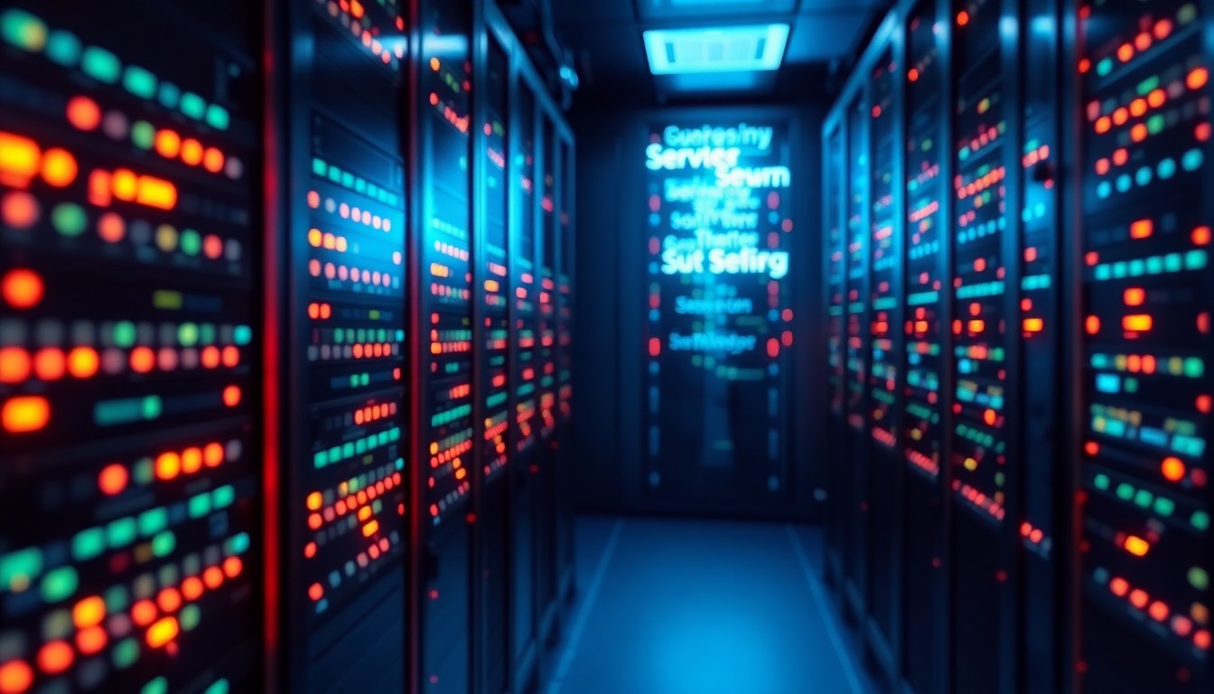 A highly detailed 3D illustration of a glowing, neon-lit server rack, representing the complex digital infrastructure behind search engine indexing.