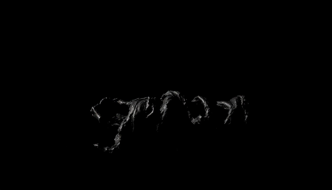 An extreme close-up photograph of a charred, twisted metal object against a pitch-black background, conveying the grim aftermath of a devastating apartment fire.