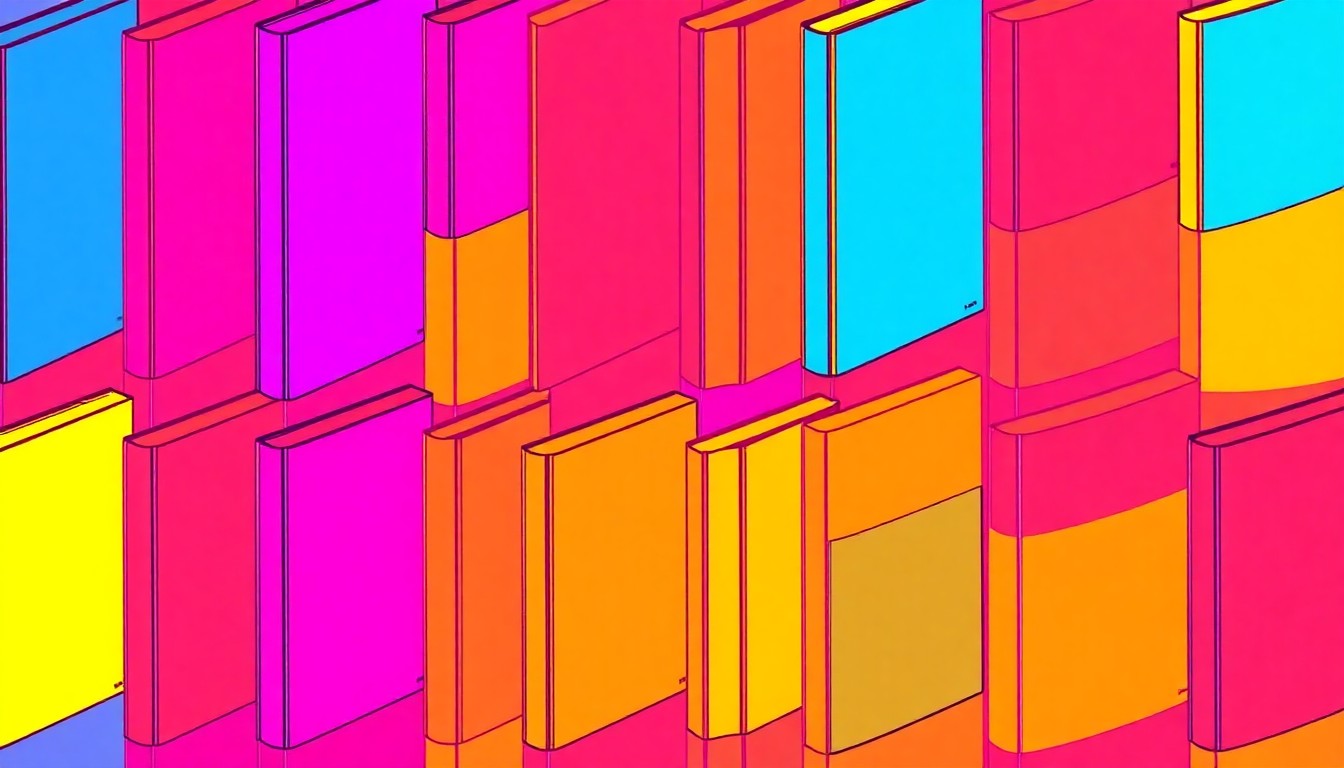 A brightly colored, high-contrast silkscreen-style illustration of a book cover, repeated in a grid pattern with bold, neon-like colors and heavy black outlines, conceptually representing the themes of empathy and moral philosophy explored in the new book.