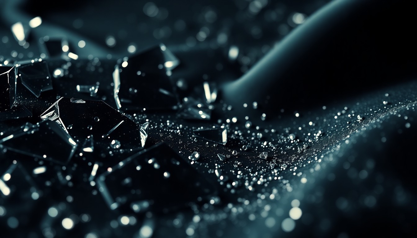 An extreme close-up photograph of a shimmering, glittering texture in high contrast, capturing the glamour and luxury associated with Zayn's musical artistry.