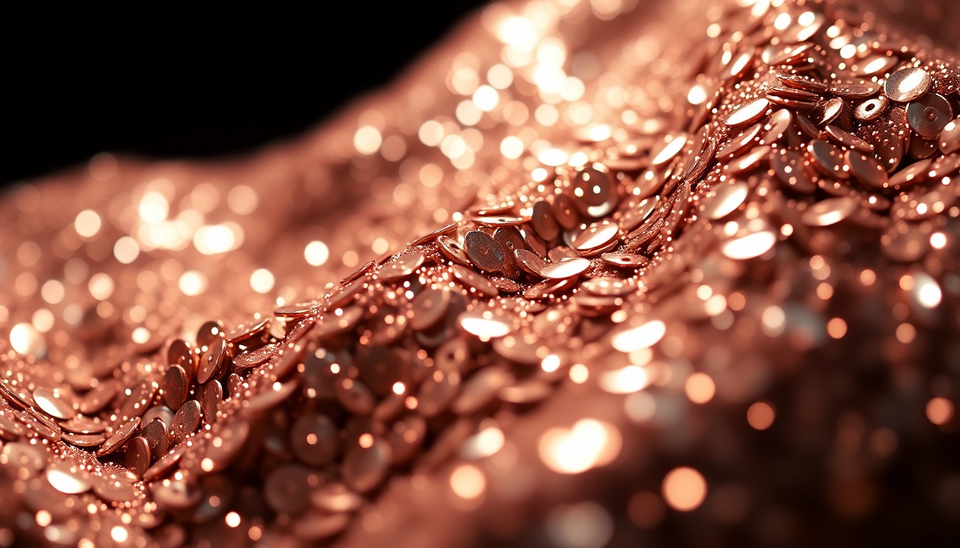 An extreme close-up photograph of shimmering, glittering sequins captured in dramatic, high-contrast studio lighting, conceptually representing the glamour and high-fashion aesthetic of a celebrity relationship.