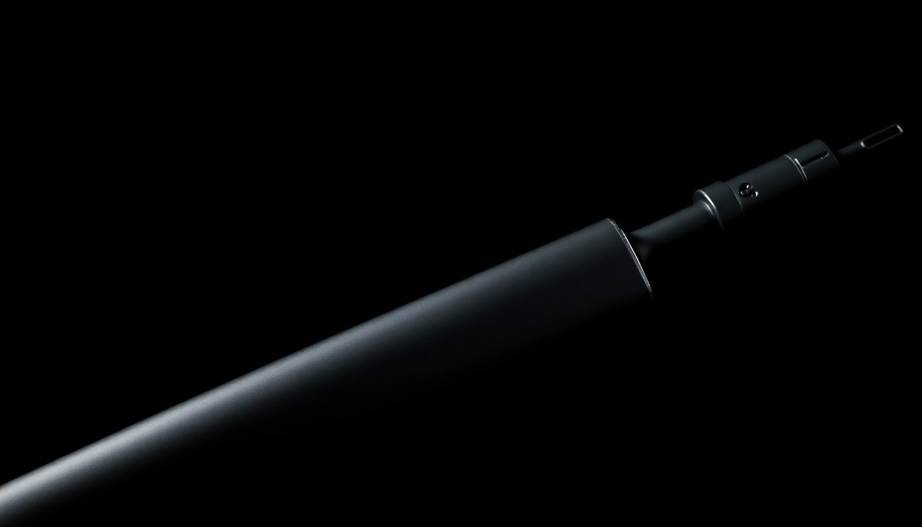 An extreme close-up photograph of a military-style rifle magazine, the metal surface reflecting the harsh light and creating a dramatic, investigative aesthetic.