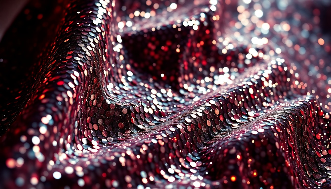 An extreme close-up of glittering, shattered disco ball fragments reflecting dramatic studio lighting, conceptually representing the glamour and energy of Atlanta's strip club nightlife.