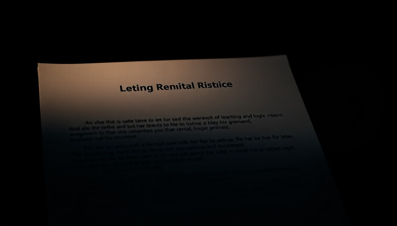An extreme close-up of a crumpled short-term rental contract, the harsh lighting casting dramatic shadows and highlighting the document's worn, weathered texture, conceptually representing the shadowy world of vacation rental fraud.