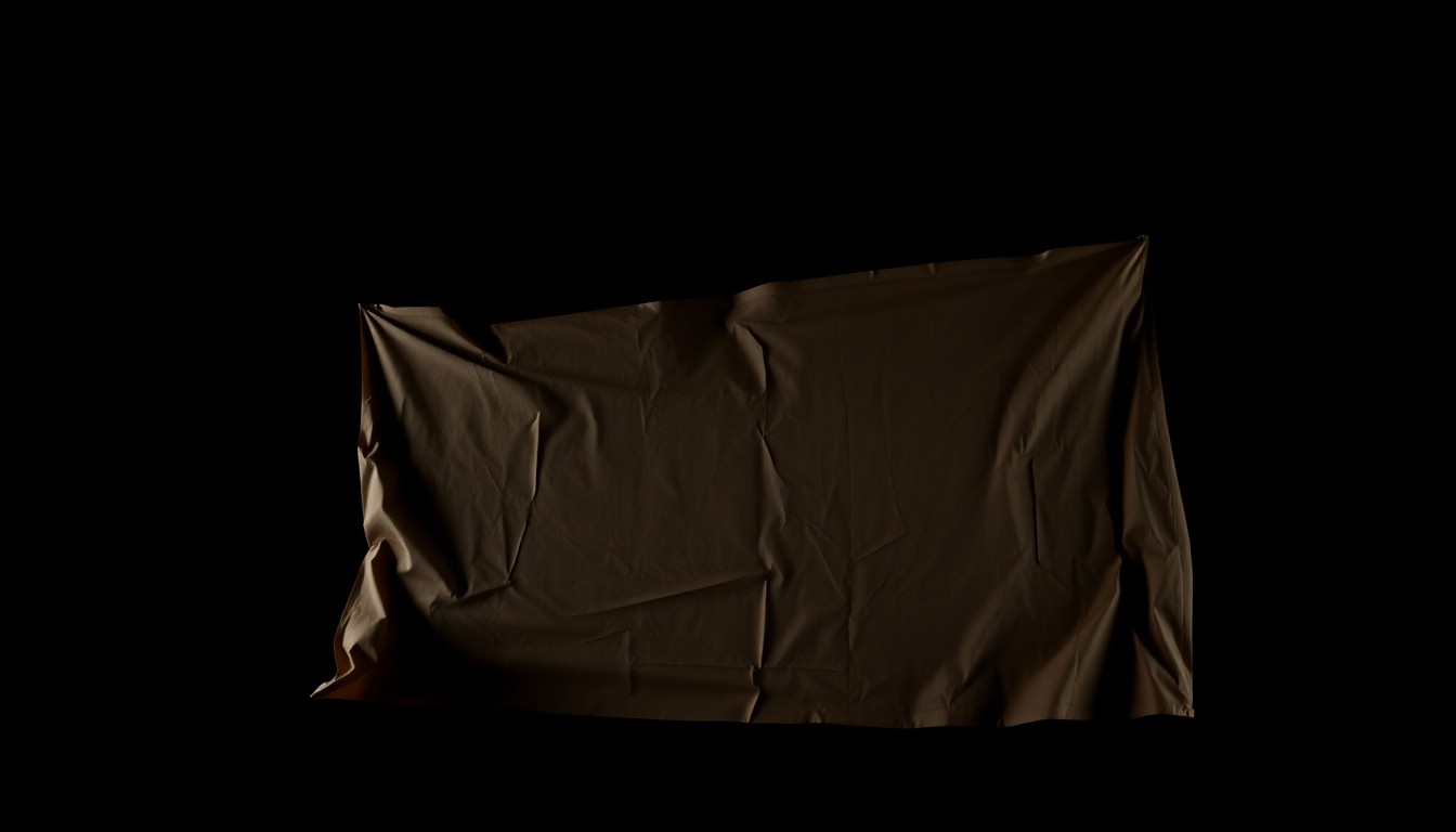 An extreme close-up of a crumpled, discarded protest sign, its surface textured and distorted by the harsh flash of the camera, conveying a sense of the tension and confrontation that occurred during the incident.