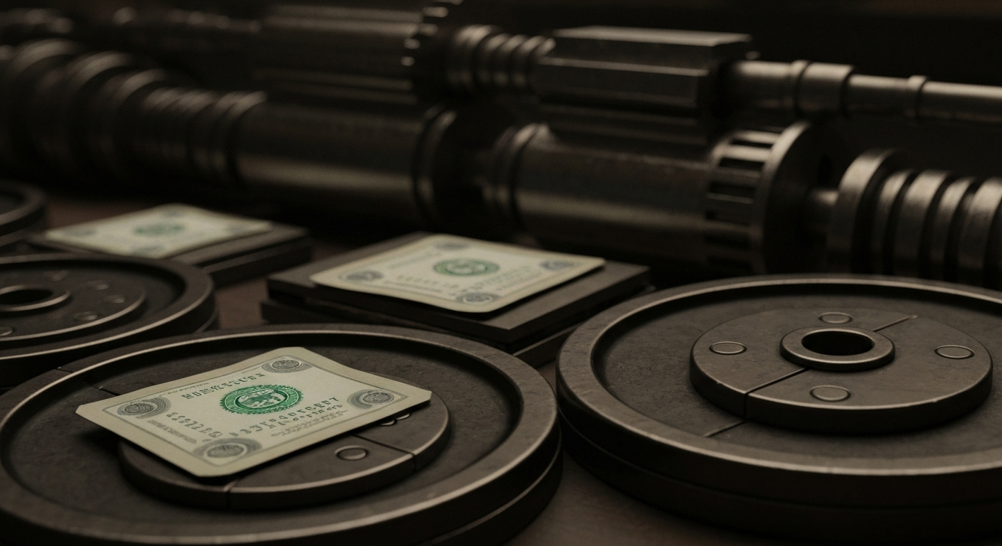 A cinematic close-up of heavy, industrial machinery and equipment, representing the tangible financial power and operational scale of a major casino resort operator.