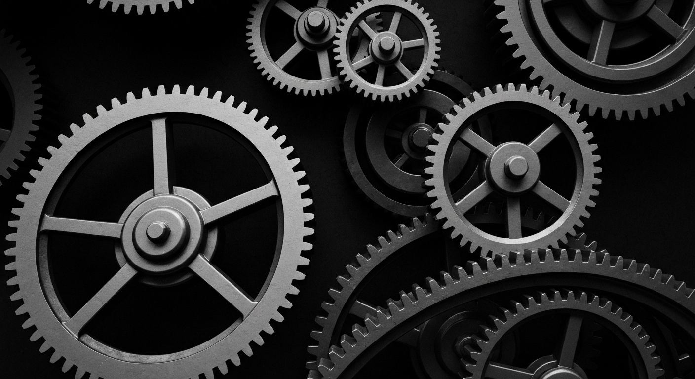 A high-contrast, cinematic close-up image of the gears, levers, and mechanical components that make up a complex financial trading platform, serving as a conceptual metaphor for the institutional forces shaping the ride-hailing industry.