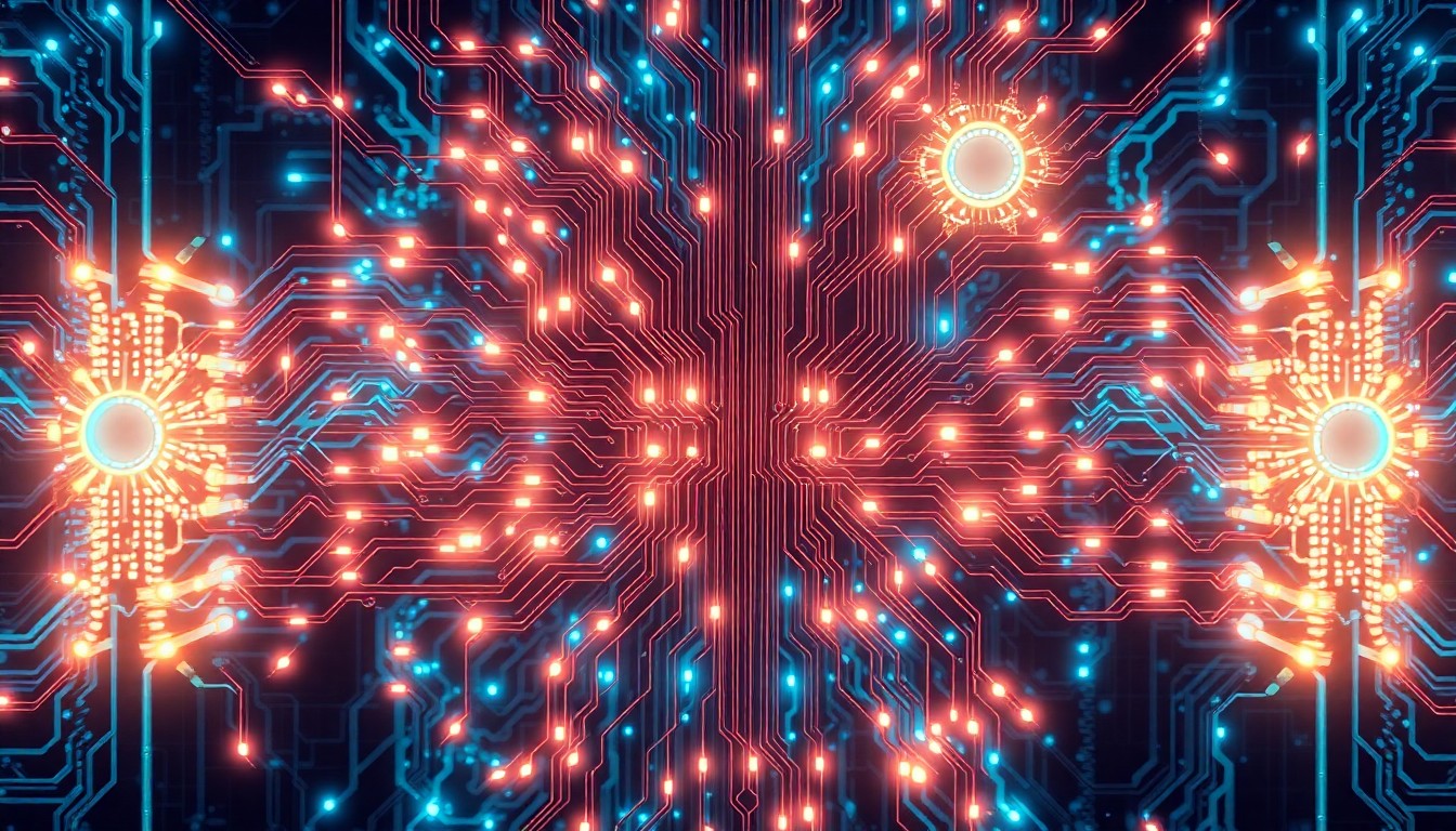 A highly detailed, glowing 3D illustration of a complex neural network architecture, with intricate circuits, pulsing neon lights, and a sense of technological power and potential, conceptually representing the advanced yet potentially unreliable nature of AI systems.