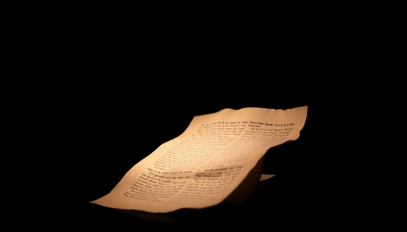 An extreme close-up of a crumpled, discarded manuscript page reflecting a harsh, direct camera flash, conveying the suppression of literary voices in the publishing world.