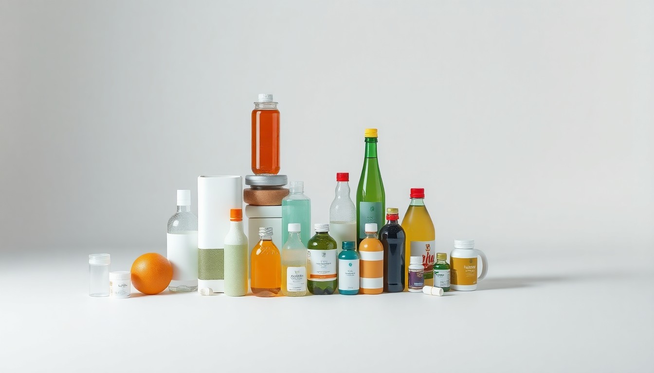 A high-end, photorealistic studio still-life photograph featuring a stack of polished, geometric consumer goods products on a clean, monochromatic background, conceptually representing the importance of temperature control in the logistics industry.