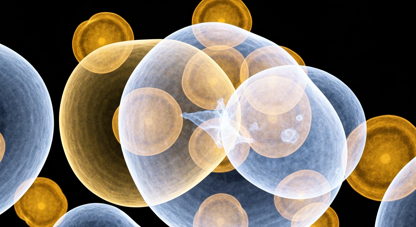 An extreme close-up X-ray photograph revealing the intricate, ghostly structures of pollen grains, conceptually illustrating the growing severity of allergy seasons.