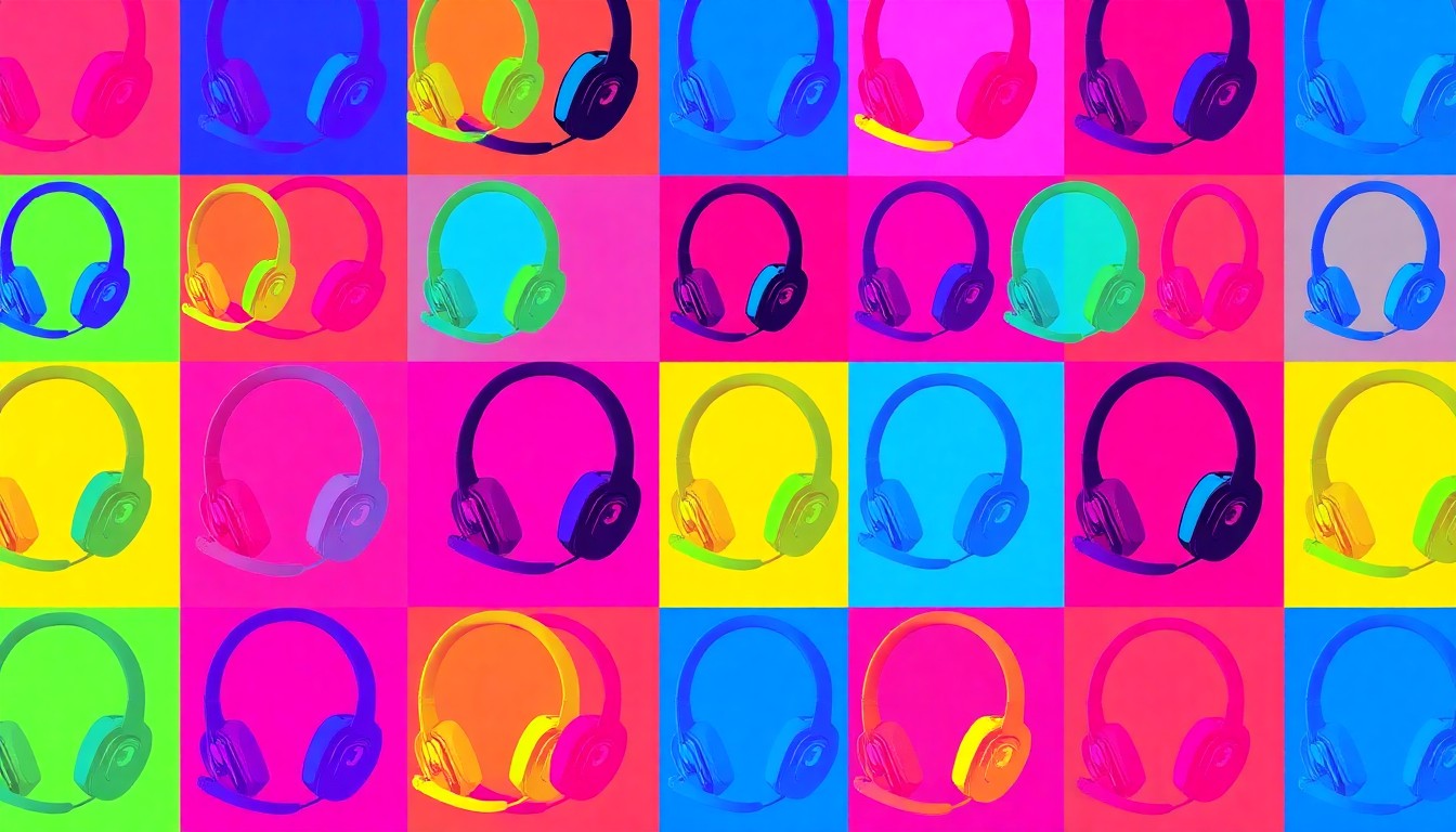 A brightly colored, high-contrast silkscreen print of a mobile device repeated in a tight grid pattern, conceptually representing the transformation of language learning from solitary apps to interactive human-centered instruction.