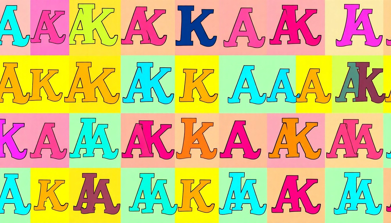 A bold, colorful silkscreen-style illustration featuring the iconic Alpha Kappa Alpha Sorority crest repeated in a grid pattern, conceptually representing the sorority's dedication to supporting historically Black colleges and universities.