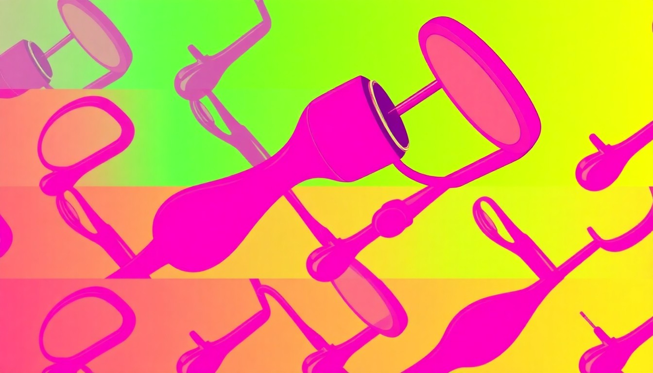 A brightly colored, high-contrast silkscreen print of a dental tool repeated in a grid pattern, capturing the modern, tech-forward approach of a leading New York City dental practice.