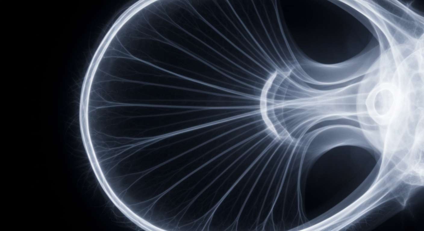 An extreme close-up X-ray image revealing the delicate internal structures of the human eye, conceptually representing the medical innovation behind the new J-code for the Epioxa treatment.