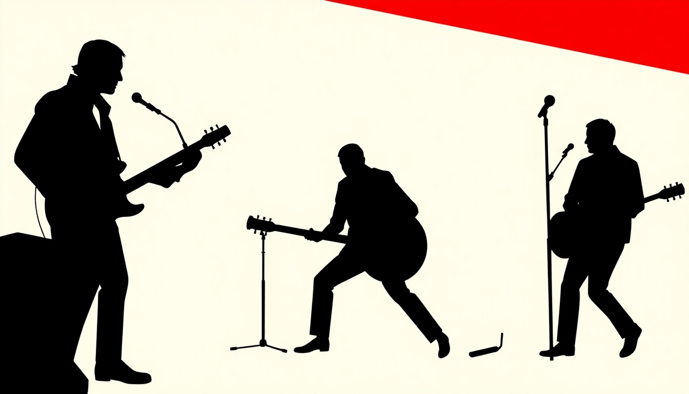 An abstract, minimalist illustration featuring bold, jagged shapes in contrasting colors, representing the vibrant folk music community and the lasting impact of Passim's longtime leader.