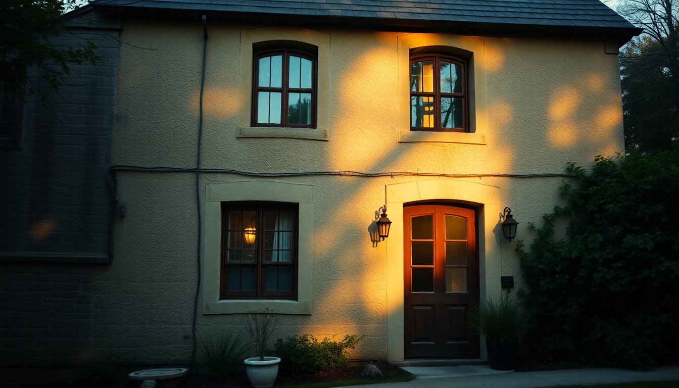 A softly focused, atmospheric photograph depicting the weathered limestone exterior of a historic building, with its architectural details partially obscured by pools of warm, hazy light, conceptually representing the deterioration and preservation challenges facing this landmark.