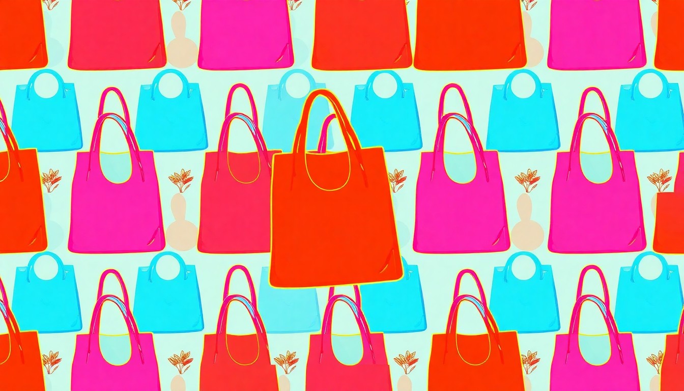 A highly stylized, abstract grid of brightly colored, silkscreened organic produce items, conceptually representing the community-focused values and mission-driven retail of a long-standing natural foods cooperative.