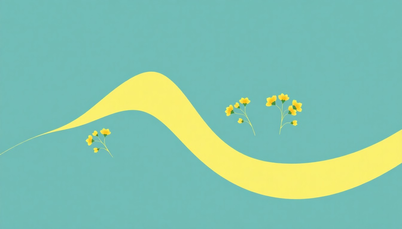 A minimalist abstract illustration using simple geometric shapes and primary colors to represent the fluctuating prices of canola futures, conveying the concept of market volatility without any text or identifiable elements.