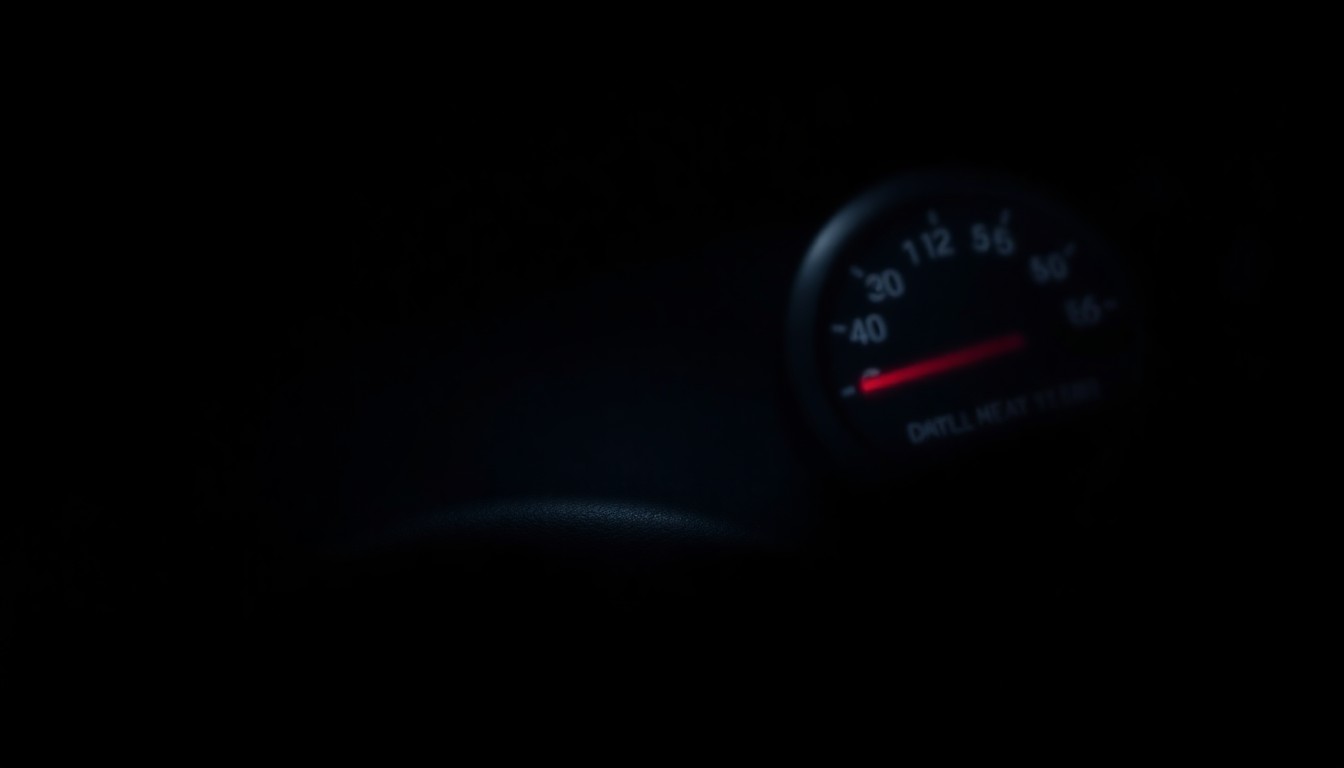 An extreme close-up photograph of a car's ignition key and dashboard controls, lit by a harsh, direct camera flash against a pitch-black background, conceptually illustrating the serious risks of impaired driving.