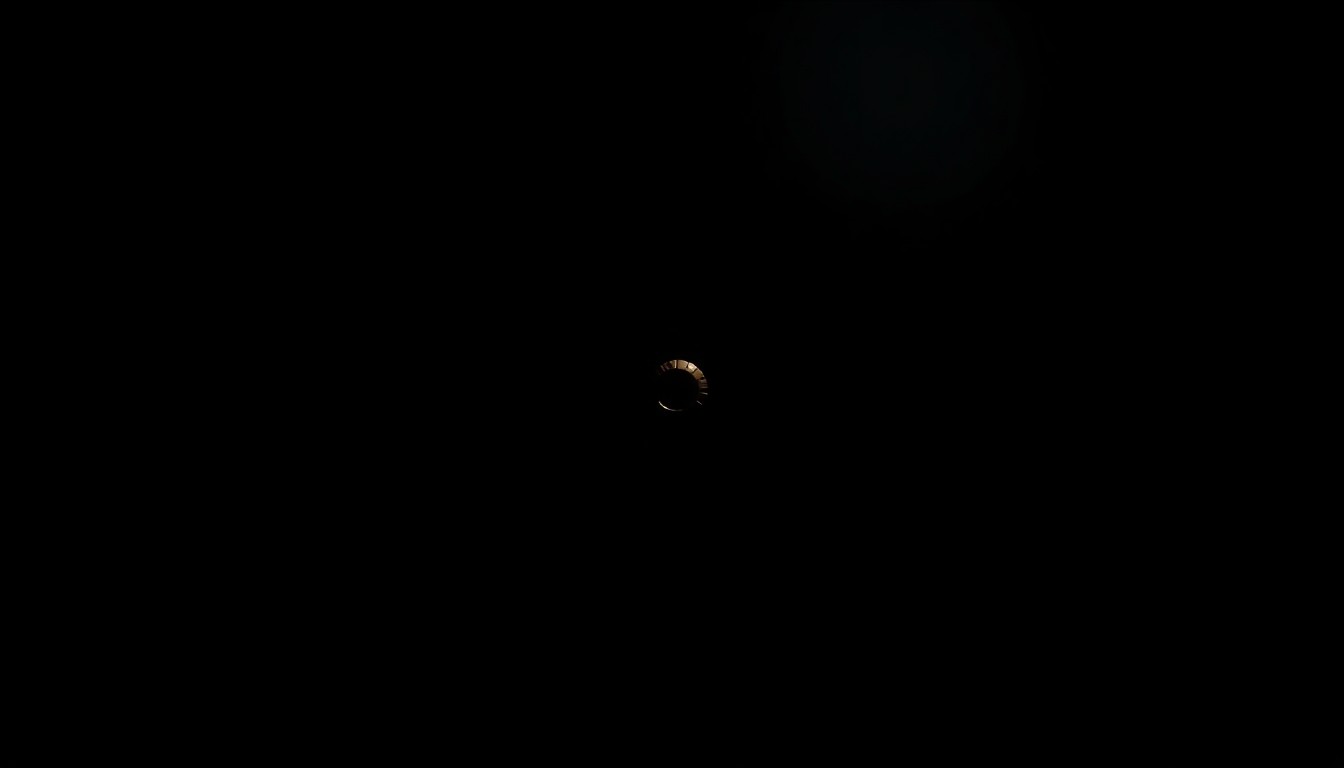 An extreme close-up photograph of a single spent bullet casing against a pitch-black background, conceptually representing the physical evidence in an unsolved murder investigation.