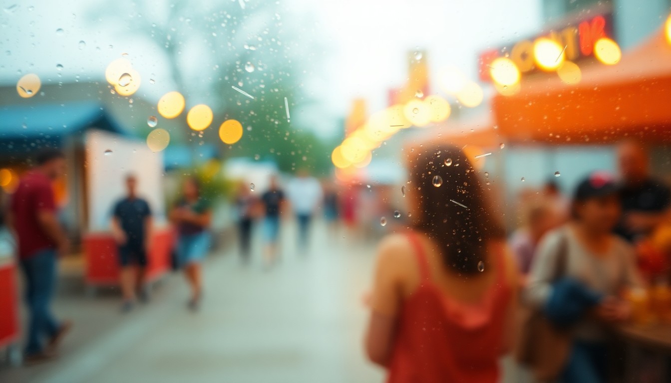 An abstract, out-of-focus scene composed of warm, blurred colors and shapes representing various lifestyle elements like people, objects, and settings associated with community events, educational activities, and family celebrations in West Orange.