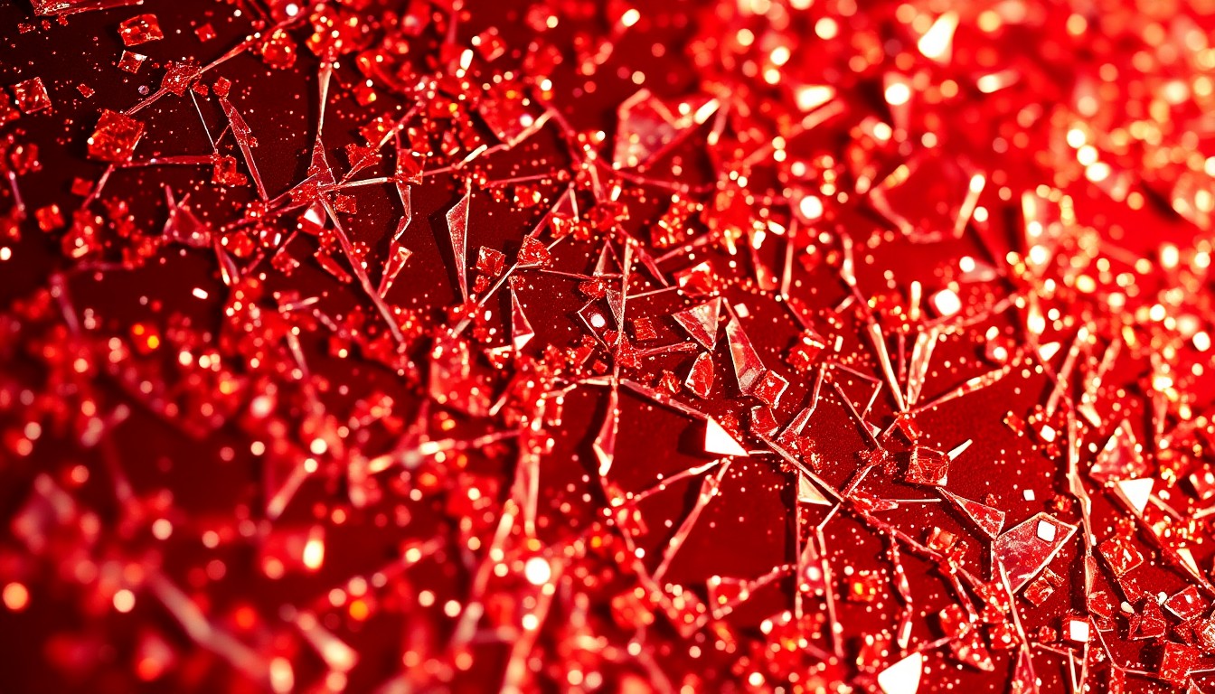 An abstract close-up photograph of a high-end, glittering texture like shattered disco glass or velvet, captured in dramatic studio lighting to create a sense of glamour and luxury.