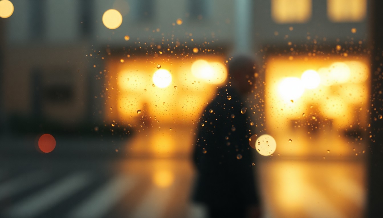 An abstract, out-of-focus scene of soft, warm light and color, conveying a sense of quiet contemplation and reverence.