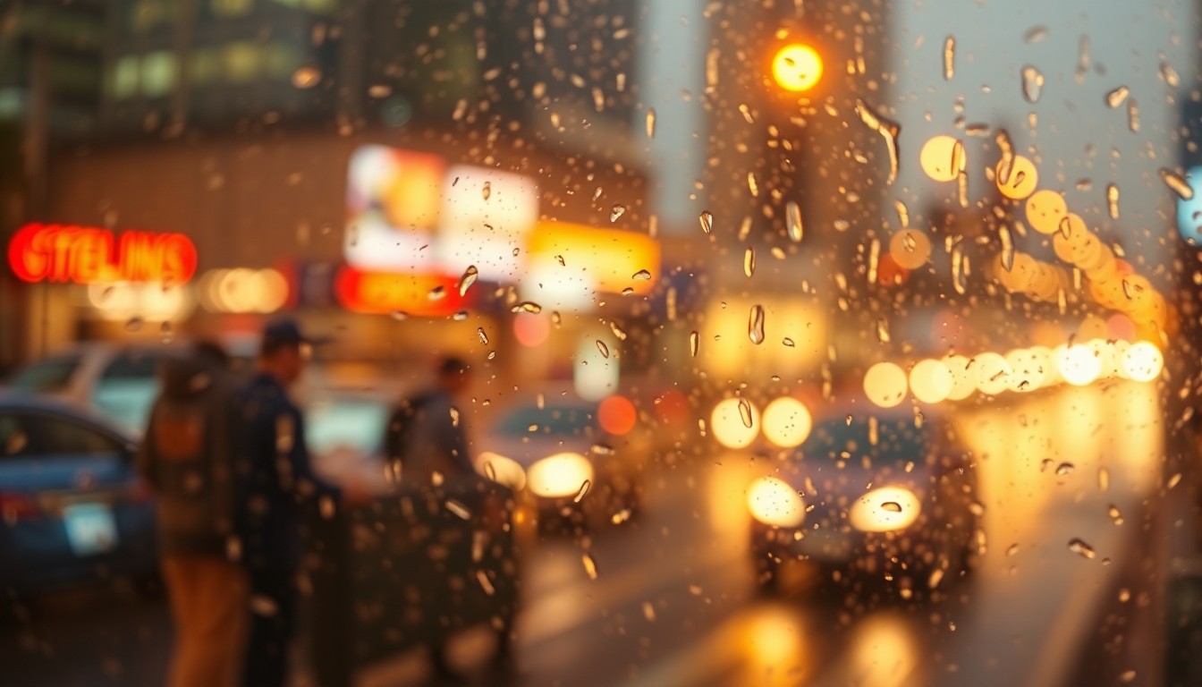 An abstract, blurred image composed of warm, hazy tones and soft, indistinct shapes, conceptually representing the digital distribution of local news coverage.