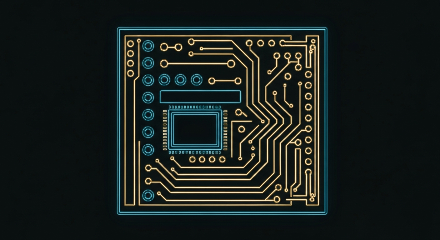 A minimalist design in the style of Keith Haring, where the outline of a medical device or electrical equipment is defined entirely by glowing, vibrant neon lines against a deep, dark background, emphasizing the shape and electrical nature of healthcare infrastructure.