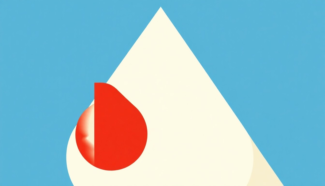 A vibrant abstract illustration composed of overlapping triangles and rectangles in shades of blue, red, and yellow, conceptually representing Argentina's cautious approach to international borrowing.