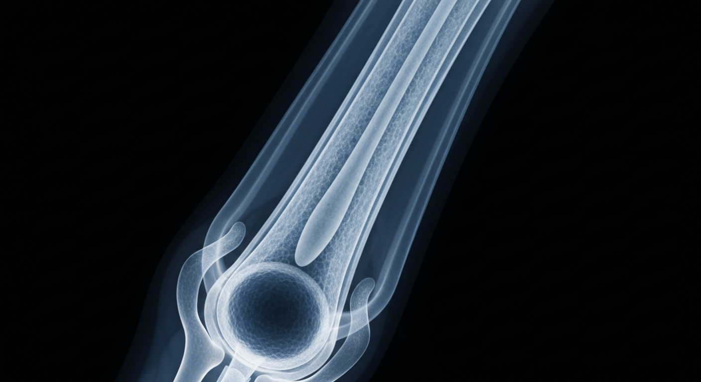A translucent, ghostly X-ray image revealing the detailed internal structure of a human hair follicle, with glowing lines and shapes against a dark background, conceptually illustrating the clinical findings on the effects of low-dose oral minoxidil on hair growth.