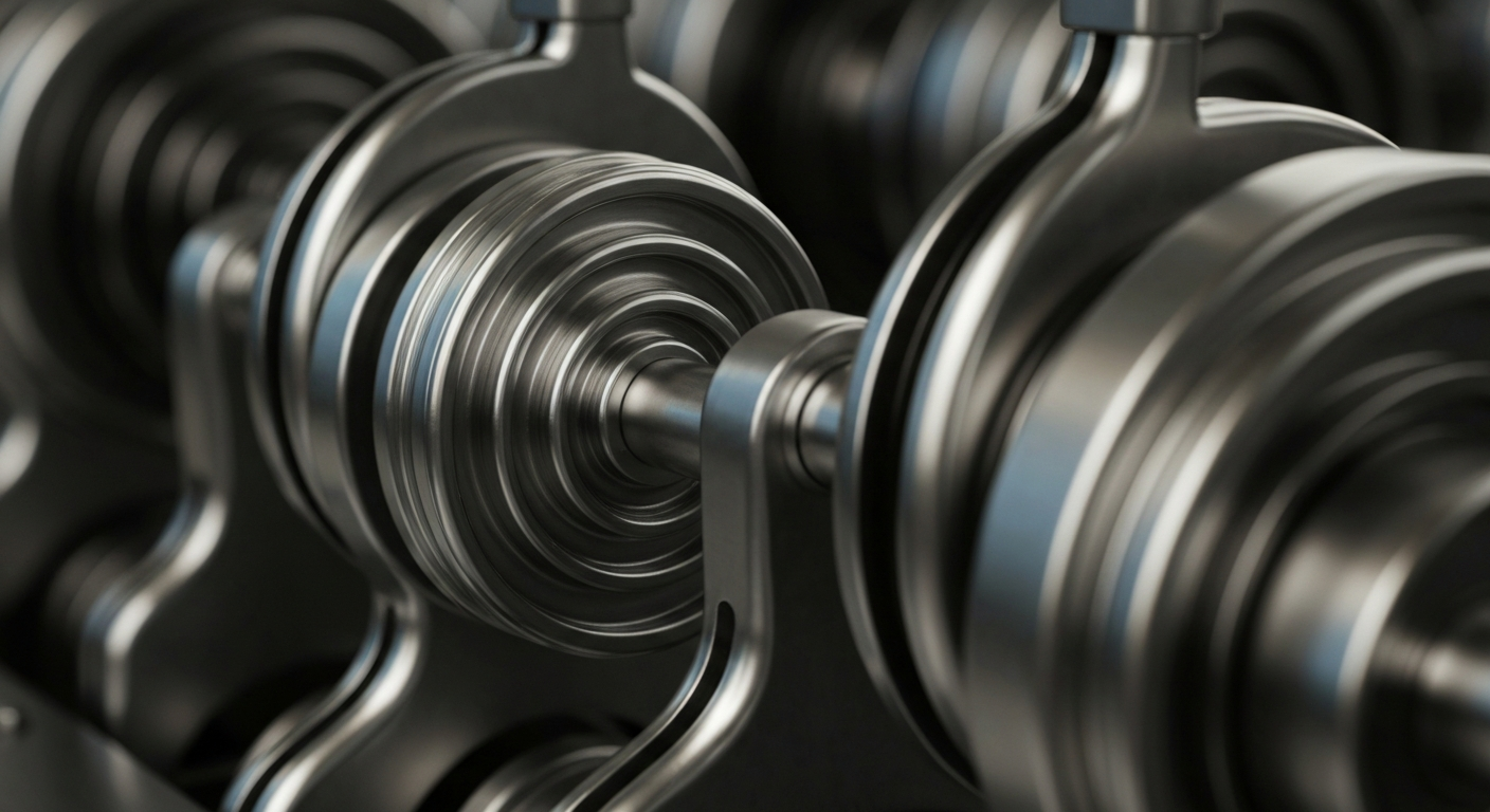 An extreme close-up of intricate, metallic banking machinery and mechanisms, conveying the secure, reliable nature of Automatic Data Processing's financial services offerings.