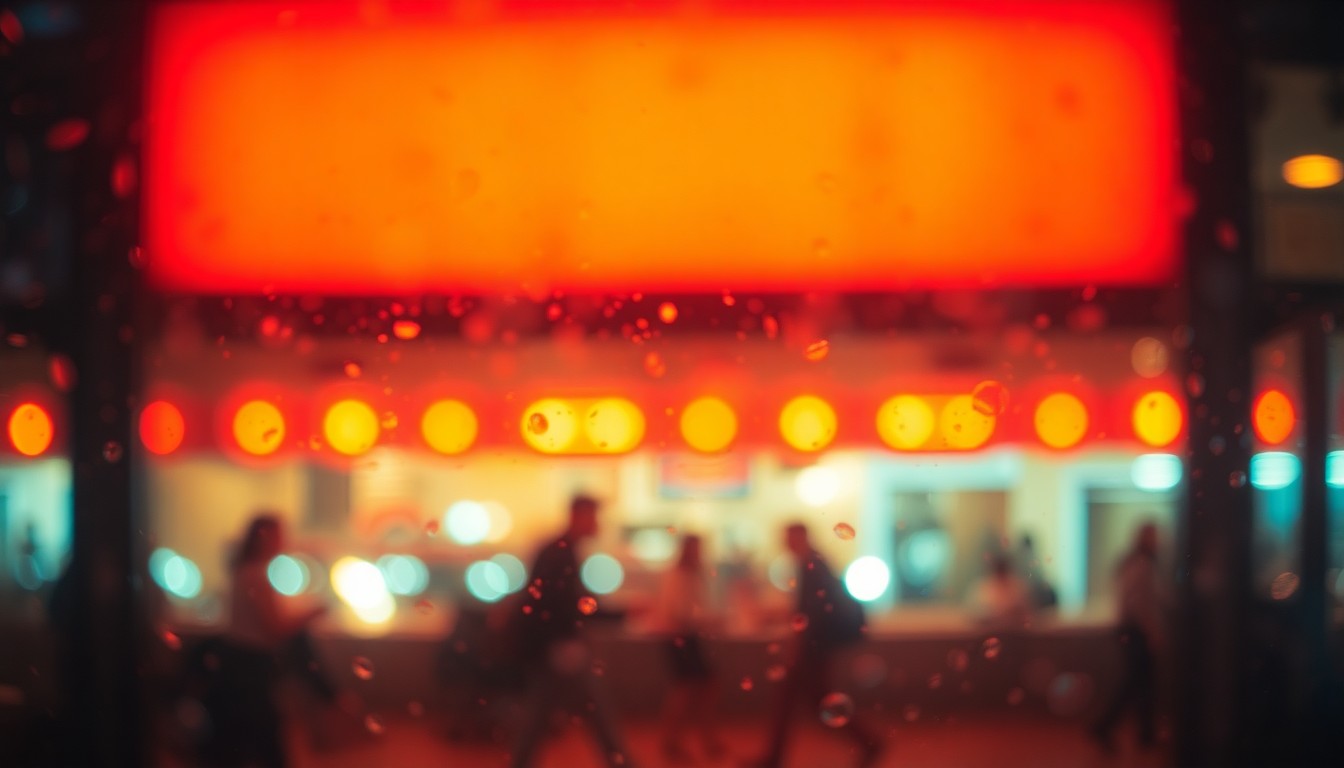 An extremely blurred and abstracted photograph composed of soft, warm-toned shapes and colors, conceptually representing the community connections facilitated by a local newspaper's classifieds section.