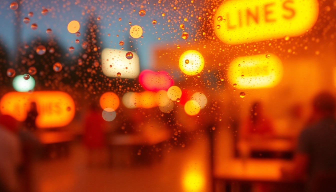 An abstract, out-of-focus photograph in warm, soft colors depicting various lifestyle scenes related to the Wisconsin weekend events, including blurred floral displays, film projections, and crowds of people.