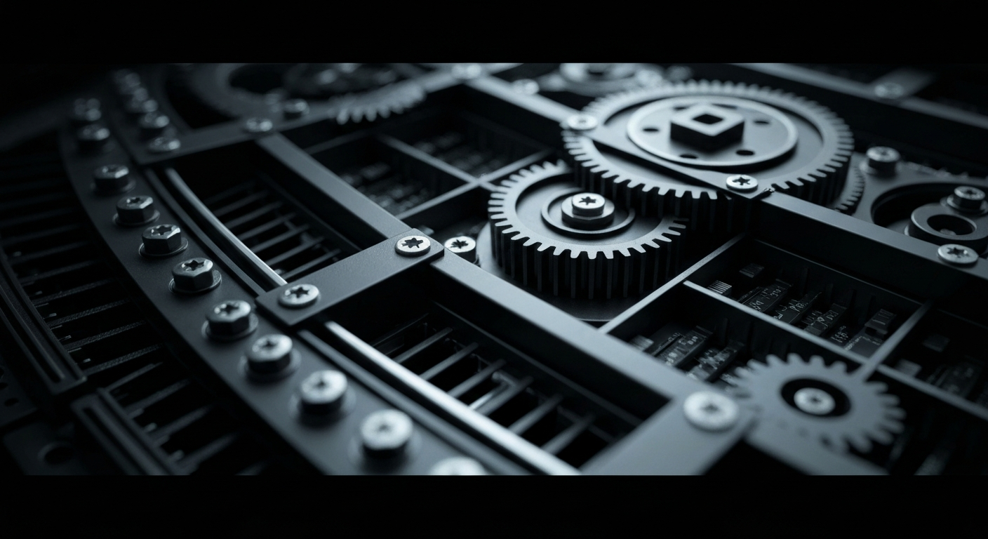 An extreme close-up of the inner workings of a high-tech media server, with its complex array of gears, circuits, and cooling systems, conceptually representing the robust infrastructure powering Netflix's global streaming platform.