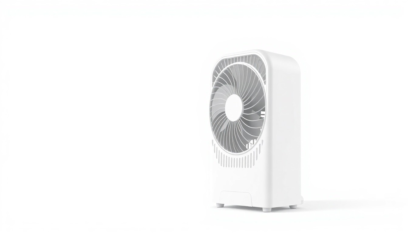 An extreme close-up of the Levoit Windi Pro Mini portable tower fan, featuring its sleek, geometric body in matte black with subtle metallic accents, conceptually illustrating its elegant and functional design.