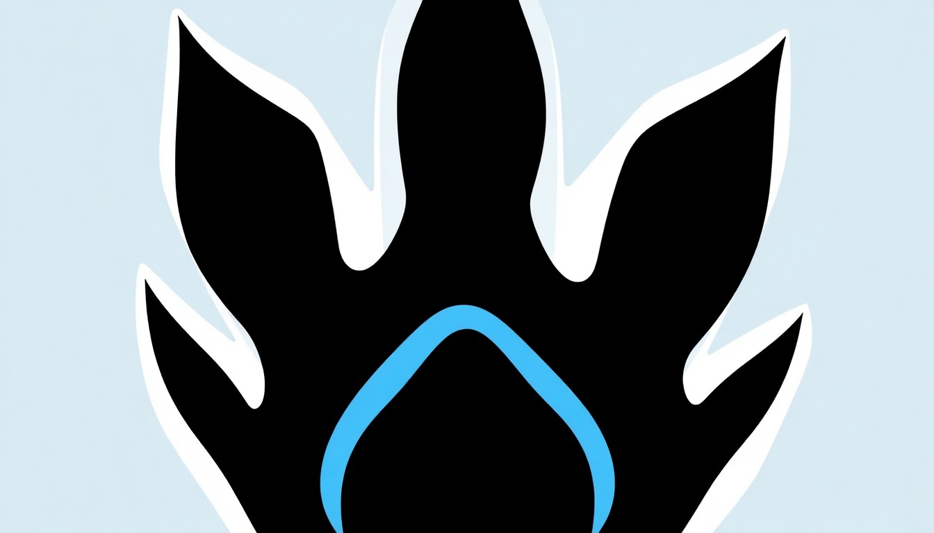 An abstract, minimalist illustration featuring bold, jagged geometric shapes in shades of blue, white, and black, creating a conceptual representation of a music tour announcement without any text or literal imagery.