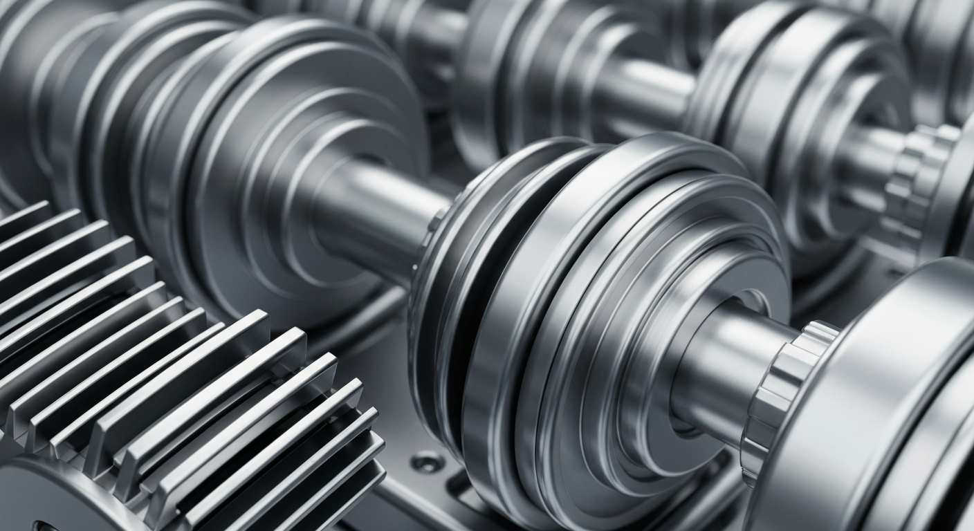 A highly detailed, macro-level image of intricate, metallic banking machinery and mechanisms, conveying a sense of power, security, and resilience in the face of economic and political challenges.