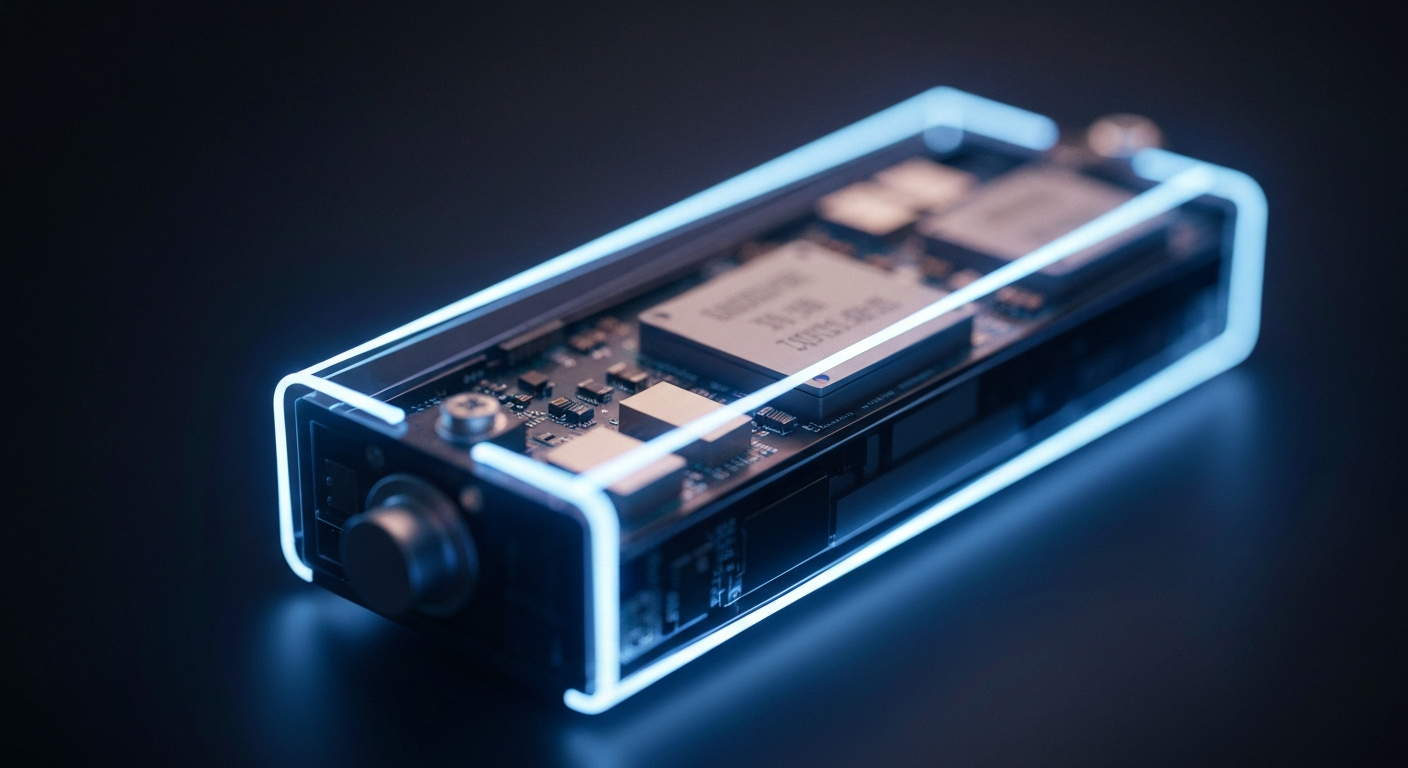 A minimalist neon outline of an electric bicycle battery, its internal components faintly visible, against a dark background, conveying the potential fire hazards of lithium-ion batteries.