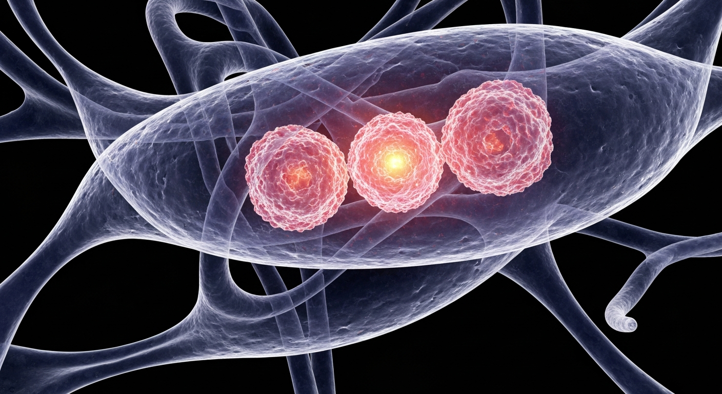 An extreme close-up X-ray image revealing the intricate, ghostly structure of a mitotic kinesin motor protein, conceptually representing the mechanism of action of a new cancer therapy targeting chromosomal instability.