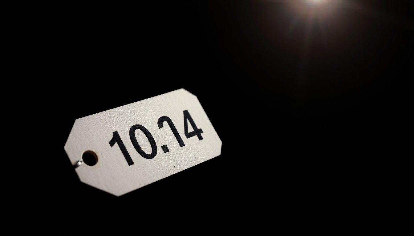 A close-up photograph of a police evidence marker, such as a numbered placard or tag, lit by a harsh, direct camera flash against a pitch-black background, creating a stark, gritty, investigative aesthetic.