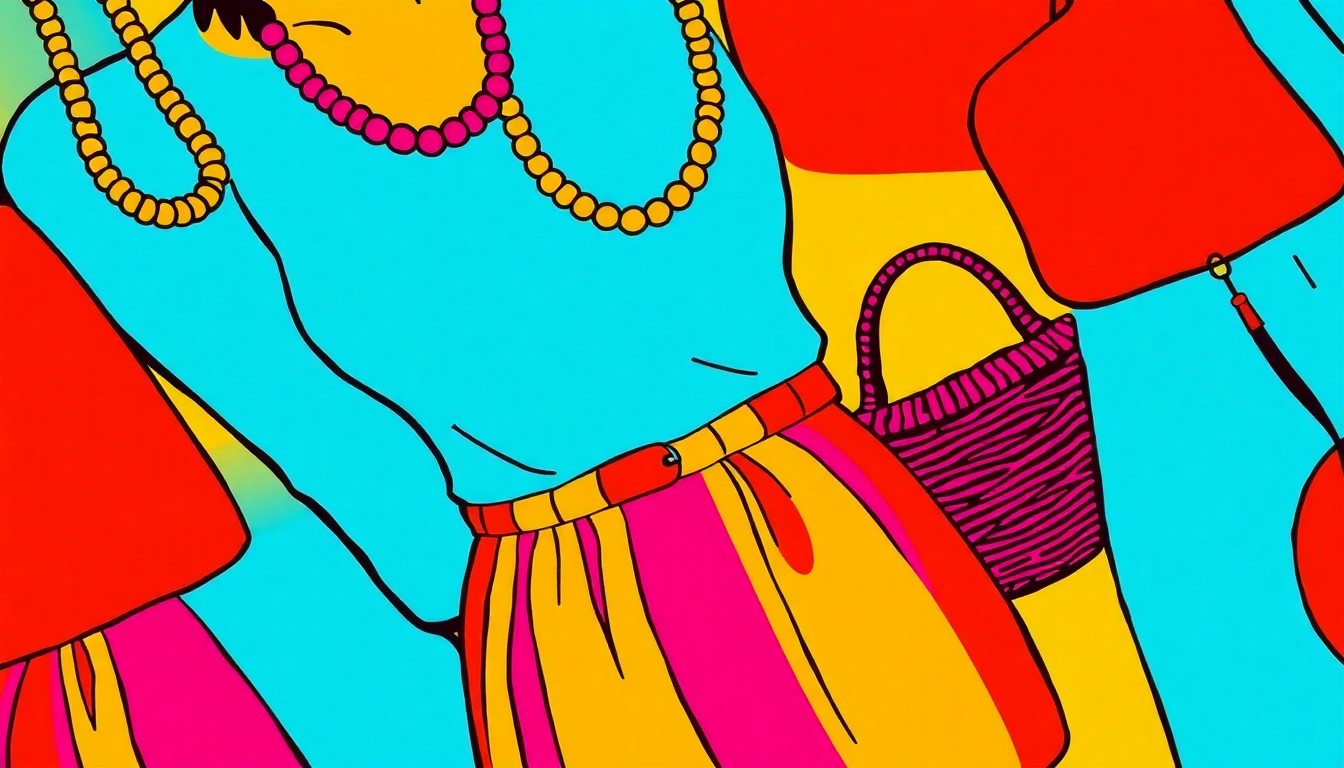 A high-contrast, silkscreen-style illustration of a traditional Native American beaded necklace repeated in a grid pattern, capturing the colorful, artistic nature of the MCN CVS support group sessions.