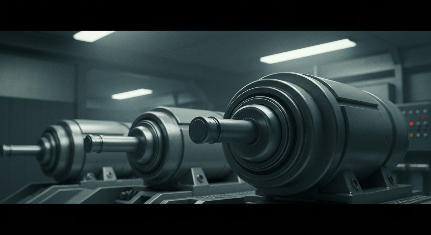 An extreme close-up of a complex, interlocking system of metal gears, levers, and pulleys, representing the inner workings of a financial institution.