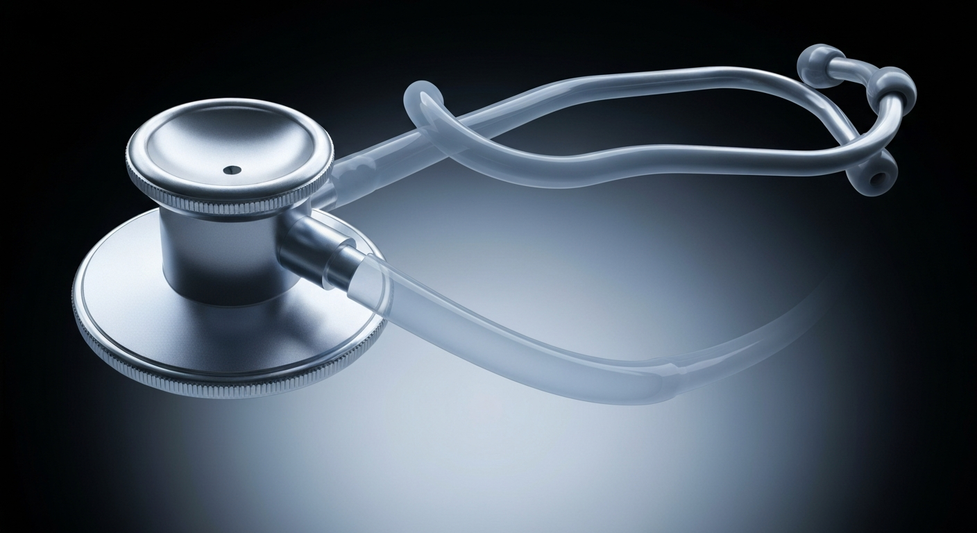 An extreme close-up X-ray photograph showing the intricate internal structure of a medical stethoscope, conveying a clinical and analytical visual metaphor for the financial impact of rising health care costs on school district employees.