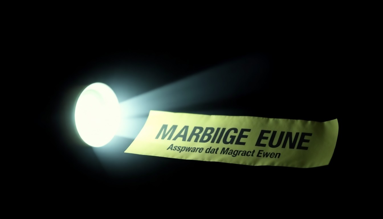 An extreme close-up photograph of a personal item or clue related to the disappearance of Margaret Ewen, lit by a harsh, direct camera flash against a pitch-black background, creating a stark, investigative aesthetic.