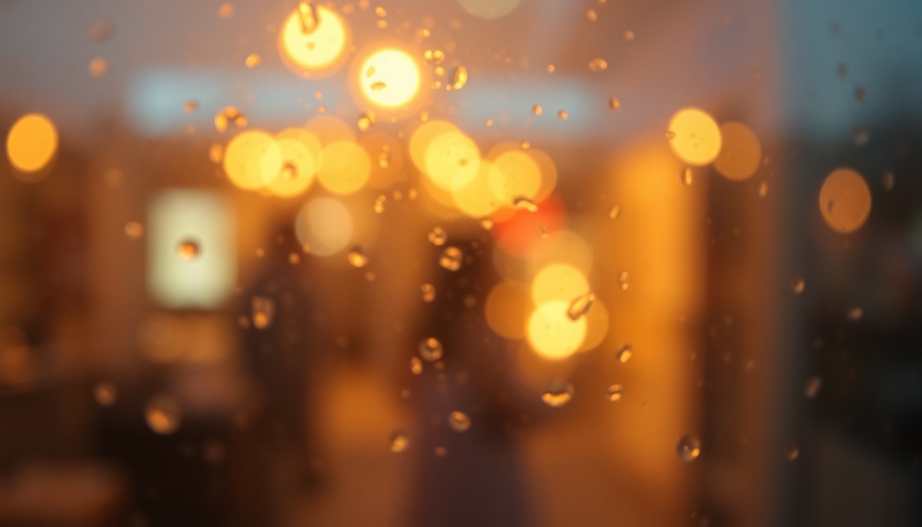 An abstract, out-of-focus image composed of soft, warm pools of color and light, evoking a contemplative and introspective mood without depicting any specific objects or scenes.